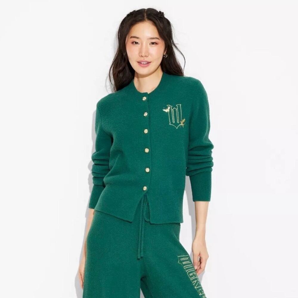 Wicked Paul Tazewell Emerald Green Cardigan Sweater XXS As Seen on Ariana Grande